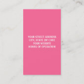 Carte de visite de petit gâteau (Dos)