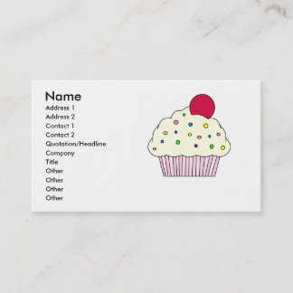 Carte de visite de petit gâteau