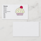 Carte de visite de petit gâteau (Devant / Derrière)