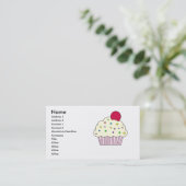 Carte de visite de petit gâteau (Debout devant)