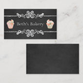 Carte de visite de petit gâteau de boulangerie de (Devant / Derrière)