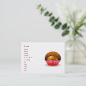 Carte de visite de petit gâteau de coccinelle de (Debout devant)