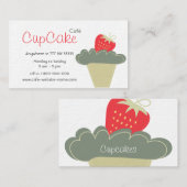 Carte de visite de petits gâteaux (Devant / Derrière)