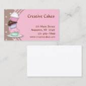 Carte de visite de petits gâteaux (Devant / Derrière)