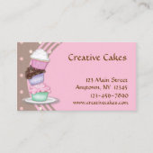 Carte de visite de petits gâteaux (Devant)