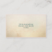 carte de visite de petits gâteaux pour la (Dos)