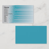 Carte de visite de peu (turquoise) (Devant / Derrière)