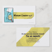 Carte de visite de Ph.D de laveur de vitres (Devant / Derrière)