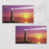 Carte de visite de phare (Devant / Derrière)