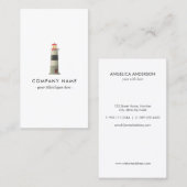 Carte de visite de phare nautique (Devant / Derrière)