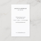 Carte de visite de phare nautique (Dos)