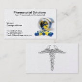 Carte de visite de pharmacien de pharmacie (Devant / Derrière)