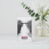 Carte de visite de photo de Minimalistic BW de (Debout devant)