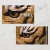 Carte de visite de photo de tigre (Devant / Derrière)