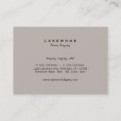 Carte de visite de photo d'échafaudage/vieux (Dos)