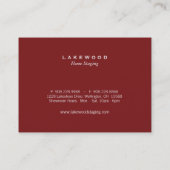 Carte de visite de photo d'échafaudage/vieux (Dos)