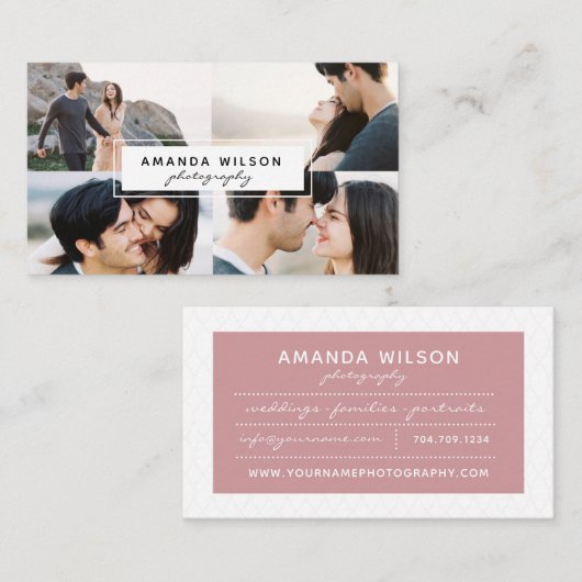 Carte de visite de photographe (Devant / Derrière)