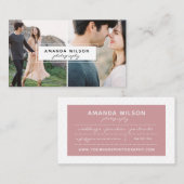 Carte de visite de photographe (Devant / Derrière)