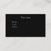 Carte de visite de photographe (Dos)