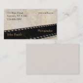 Carte de visite de photographe (Devant / Derrière)