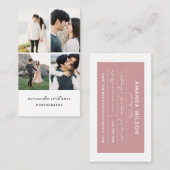 Carte de visite de photographe (Devant / Derrière)