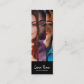 Carte de visite de photographe à code QR à trois p (Devant)