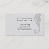 Carte de visite de photographe Classy Seahorse (Dos)