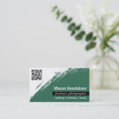 Carte de visite de photographe de CODE du vert (Debout devant)