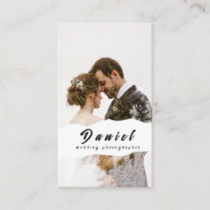 Carte de visite de photographe de mariage