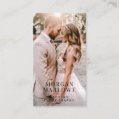Carte de visite de photographe de mariage (Devant)