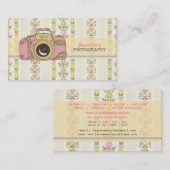 Carte de visite de photographe de photographie (Devant / Derrière)