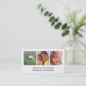 Carte de visite de photographe de portrait (Debout devant)