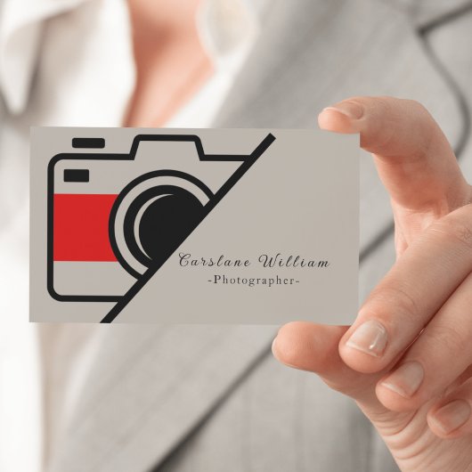 Carte de visite de photographe | Moderne
