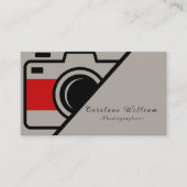 Carte de visite de photographe | Moderne (Devant)