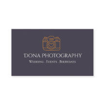 Carte de visite de photographe professionnel
