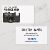 Carte de visite de photographie analogique (Devant / Derrière)