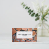 Carte de visite de photographie de brique (Debout devant)