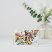 Carte de visite de photographie de crème glacée (Debout devant)