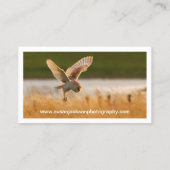 Carte de visite de photographie de faune (Dos)