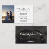 Carte de visite de photographie de mariage (Devant / Derrière)