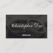 Carte de visite de photographie de mariage (Dos)