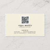 Carte de visite de photographie de Roger Mathis, (Dos)