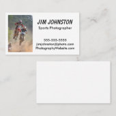 Carte de visite de photographie de sports (Devant / Derrière)