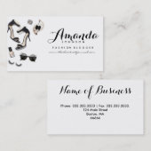 Carte de visite de photographie de style de mode (Devant / Derrière)