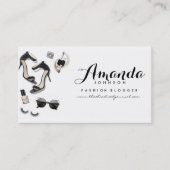 Carte de visite de photographie de style de mode (Devant)