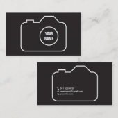 CARTE DE VISITE de PHOTOGRAPHIE du PHOTOGRAPHE (Devant / Derrière)