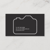 CARTE DE VISITE de PHOTOGRAPHIE du PHOTOGRAPHE (Dos)