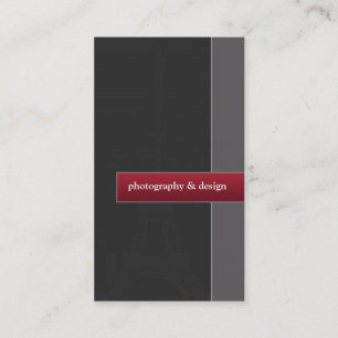 Carte de visite de photographie et de conception