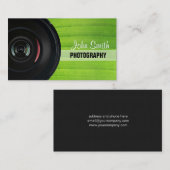 Carte de visite de photographie Nature Green Strip (Devant / Derrière)