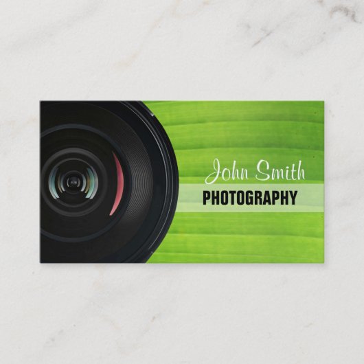 Carte de visite de photographie Nature Green Strip (Devant)